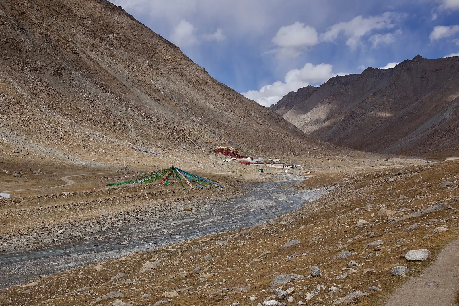 Dirapuk Gompa below the north face of Mount Kailash